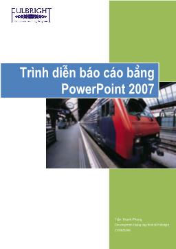 Trình diễn báo cáo bằng PowerPoint 2007