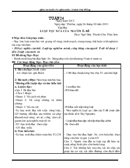 Giáo án lớp 5 - Tuần 24 - Giáo viên: Trịnh Thị Hồng