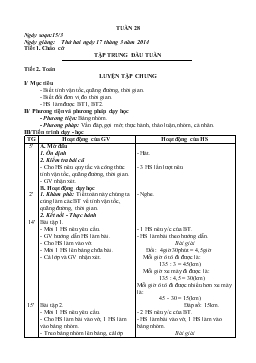 Giáo án lớp 5 - Tuần 28