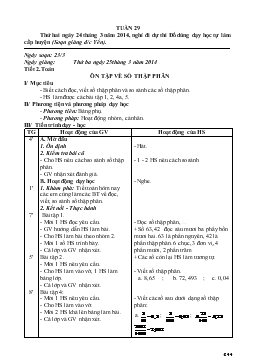 Giáo án lớp 5 - Tuần 29