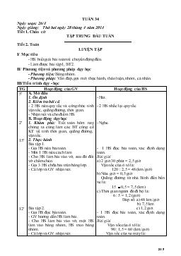 Giáo án lớp 5 - Tuần 34