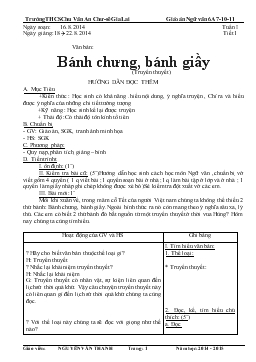 Giáo án Ngữ văn 6 - Trường THCS Chu Văn An Chư-Sê Gia Lai