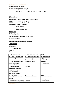 Period 58_Unit 8: Let’s learn