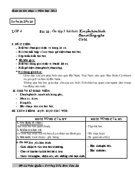 Giáo án âm nhạc lớp 4 - Tuần 16 năm học 2014