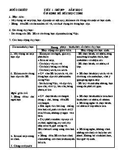 Giáo án lớp 1 - Tuần 1, tiết 1 (buổi chiều)