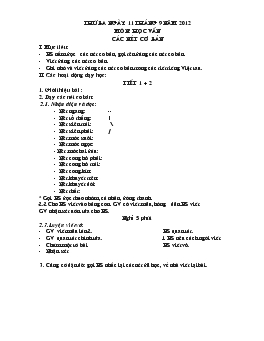 Giáo án lớp 1 - Tuần 1, tiết 1+2