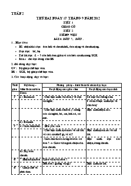 Giáo án lớp 1 - Tuần 2, bài 4