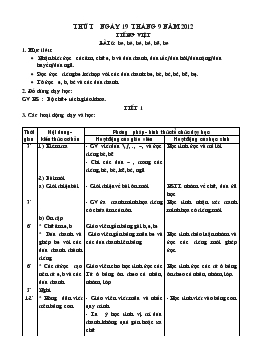 Giáo án lớp 1 - Tuần 2, bài 6