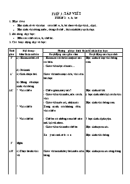 Giáo án lớp 1 - Tuần 2, tiết 3