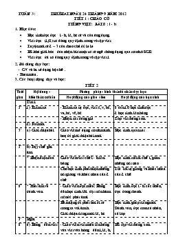 Giáo án lớp 1 - Tuần 3, bài 8