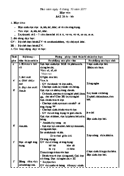 Giáo án lớp 1 - Tuần 5, bài 20