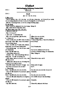 Giáo án lớp 2 - Tuần 6