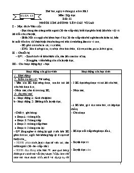 Giáo án lớp 4 - Tuần 13