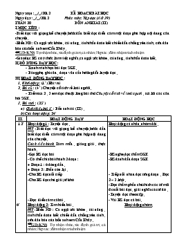 Giáo án lớp 5 - Tuần 20