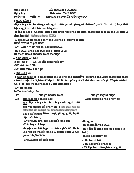 Giáo án lớp 5 - Tuần 27