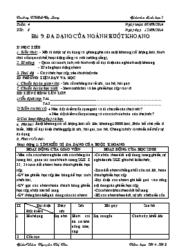 Giáo án Sinh học 7 - Tiết 4