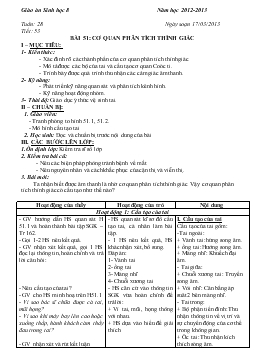 Giáo án Sinh học 8 - Tiết 53, 54