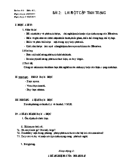 Giáo án Sinh học 9 - Tiết 2, bài 2