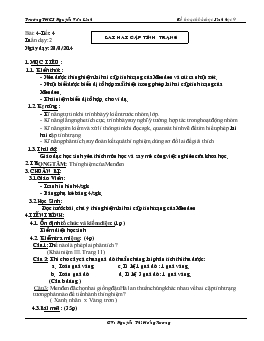 Giáo án Sinh học 9 - Tiết 4, bài 4