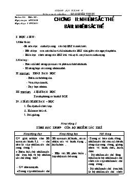 Giáo án Sinh học 9 - Tiết 8