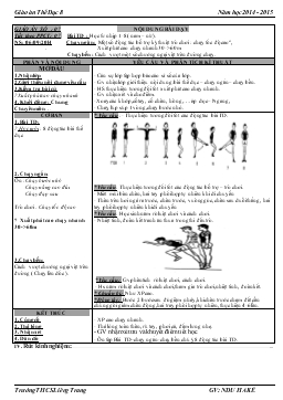 Giáo án Thể dục 8 - Tiết 7, 8