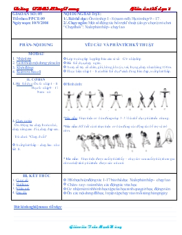 Giáo án Thể dục 8 - Tiết 9