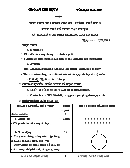 Giáo án Thể dục 9 năm 2012 - 2013