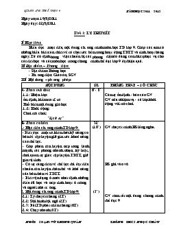 Giáo án Thể dục 9 - Tiết 1 đến tiết 4