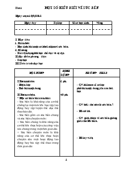 Giáo án Thể dục 9 - Tiết 1 đến tiết 70