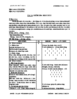 Giáo án Thể dục 9 - Tiết 34, 35, 36