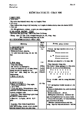 Giáo án Thể dục 9 - Tiết 35