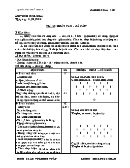 Giáo án Thể dục 9 - Tiết 39, 40