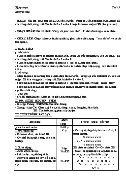 Giáo án Thể dục 9 - Tiết 3