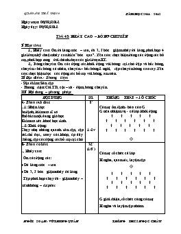 Giáo án Thể dục 9 - Tiết 45, 46