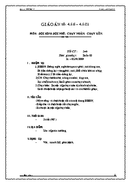 Giáo án Thể dục 9 - Tiết 5, 6