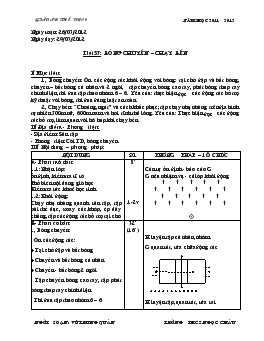 Giáo án Thể dục 9 - Tiết 57, 58