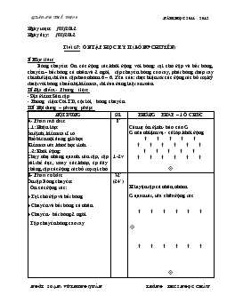 Giáo án Thể dục 9 - Tiết 67, 68