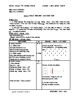 Giáo án Thể dục 9 - Tiết 7, 8