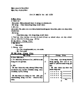 Giáo án Thể dục 9 - Tuần 14