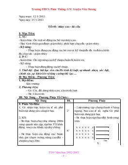 Giáo án Thể dục 9 - Tuần 23