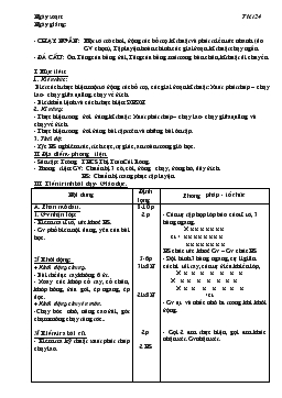 Giáo án Thể dục lớp 8 - Tiết 24