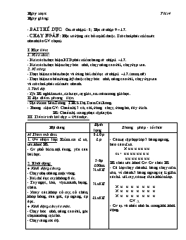 Giáo án Thể dục lớp 8 - Tiết 4