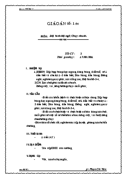 Giáo án thể dục lớp 9 - Tiết 2