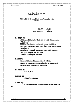 Giáo án thể dục lớp 9 - Tiết 57, 58