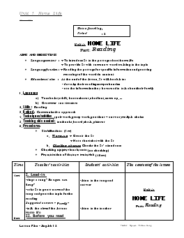 Giáo án Tiếng Anh 12 - Unit 1