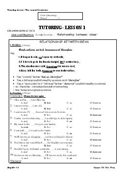 Tutoring - Lesson 1