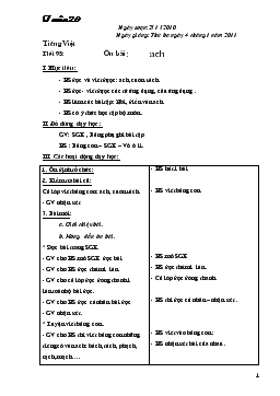 Giáo án lớp 1 - Tuần 20 năm 2010