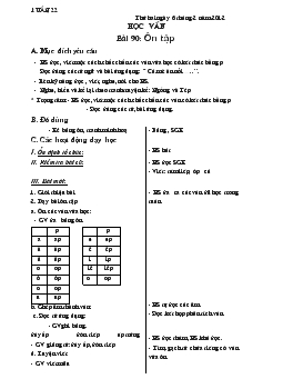 Giáo án lớp 1 - Tuần 22 năm 2012