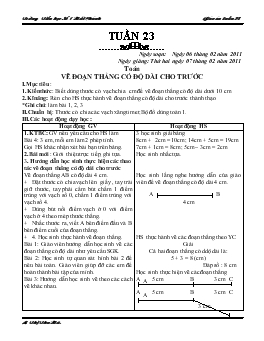 Giáo án lớp 1 - Tuần 23 năm 2011