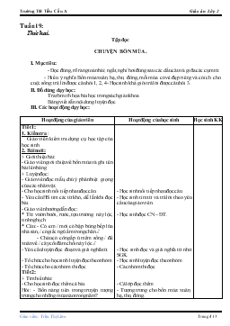 Giáo án lớp 2 -  Học kỳ trường TH Tiểu Cần A